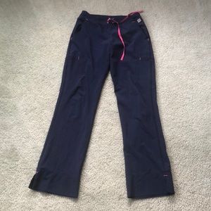 Smitten hottie scrub pants navy S
